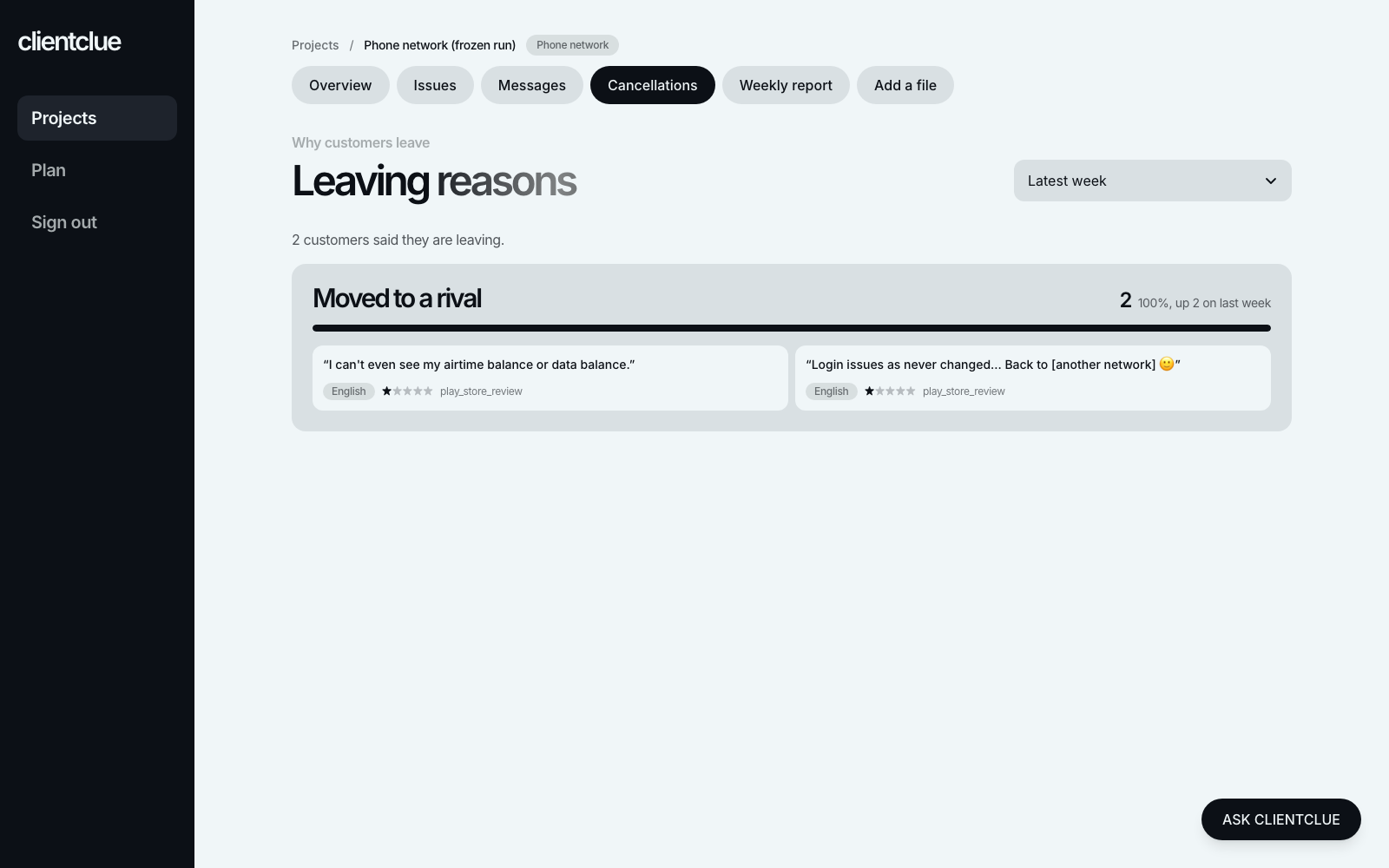 ClientClue screen 7 of 9 from the MTN Nigeria case